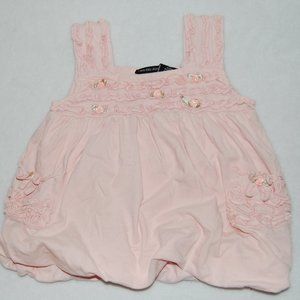 Calvin Klein Baby 18M, Cotton, Dusty Rose Pink, Bubble Tunic Top